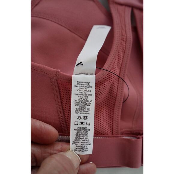 Nike DD0428 Womens Sz S (A-C) Pink Swoosh High Support Adjustable Sports Bra $60 - Picture 5 of 8